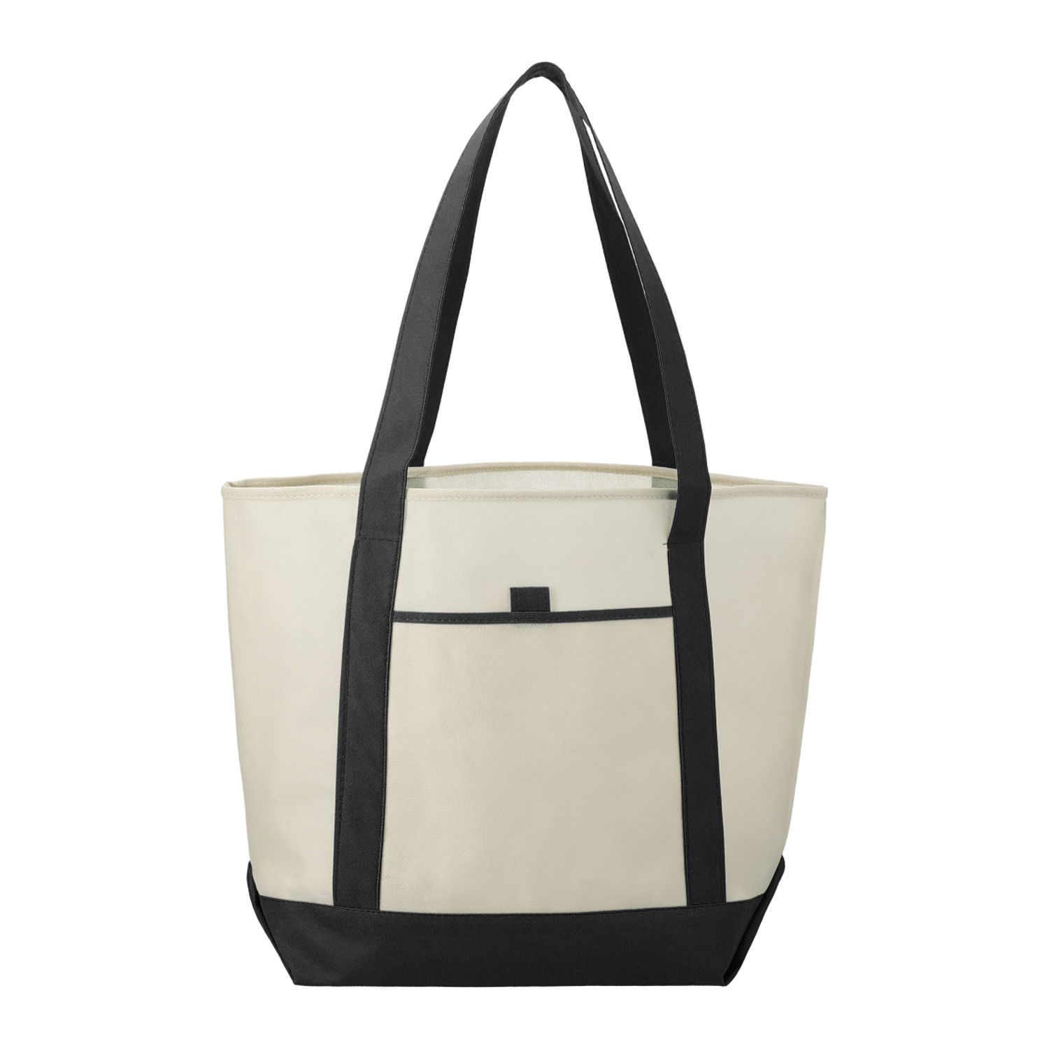 Lighthouse Non Woven Boat Tote in Black