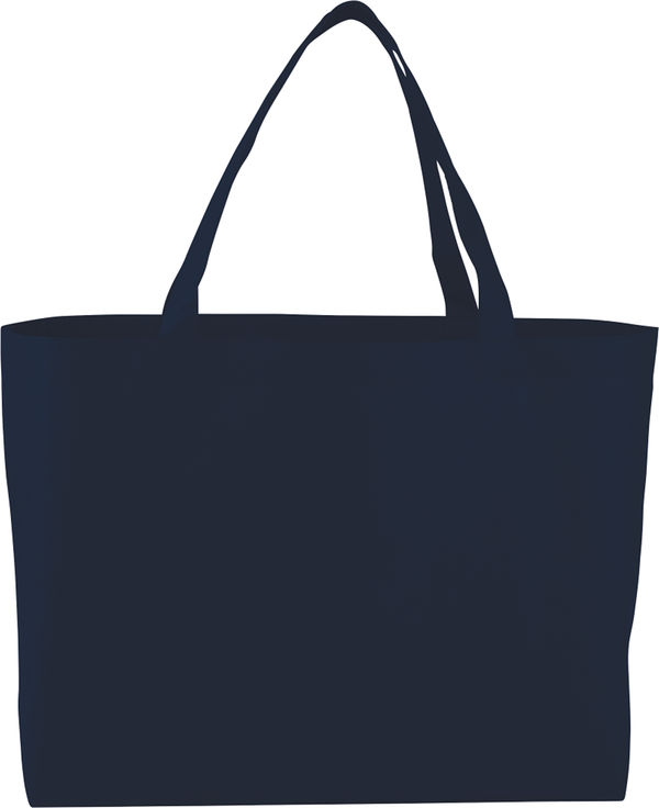 Am image of a Custom Big Boy NonWoven Shopper Tote in Navy!