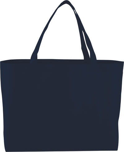 Am image of a Custom Big Boy NonWoven Shopper Tote in Navy!