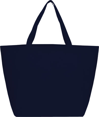 Am image of a Custom YaYa Budget Non Woven Shopper Tote in Navy!
