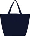 Am image of a Custom YaYa Budget Non Woven Shopper Tote in Navy!