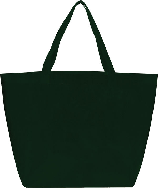 Am image of a Custom YaYa Budget Non Woven Shopper Tote in Hunter Green!