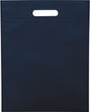 Am image of a Custom Freedom Heat Seal Non Woven Tote in Navy!