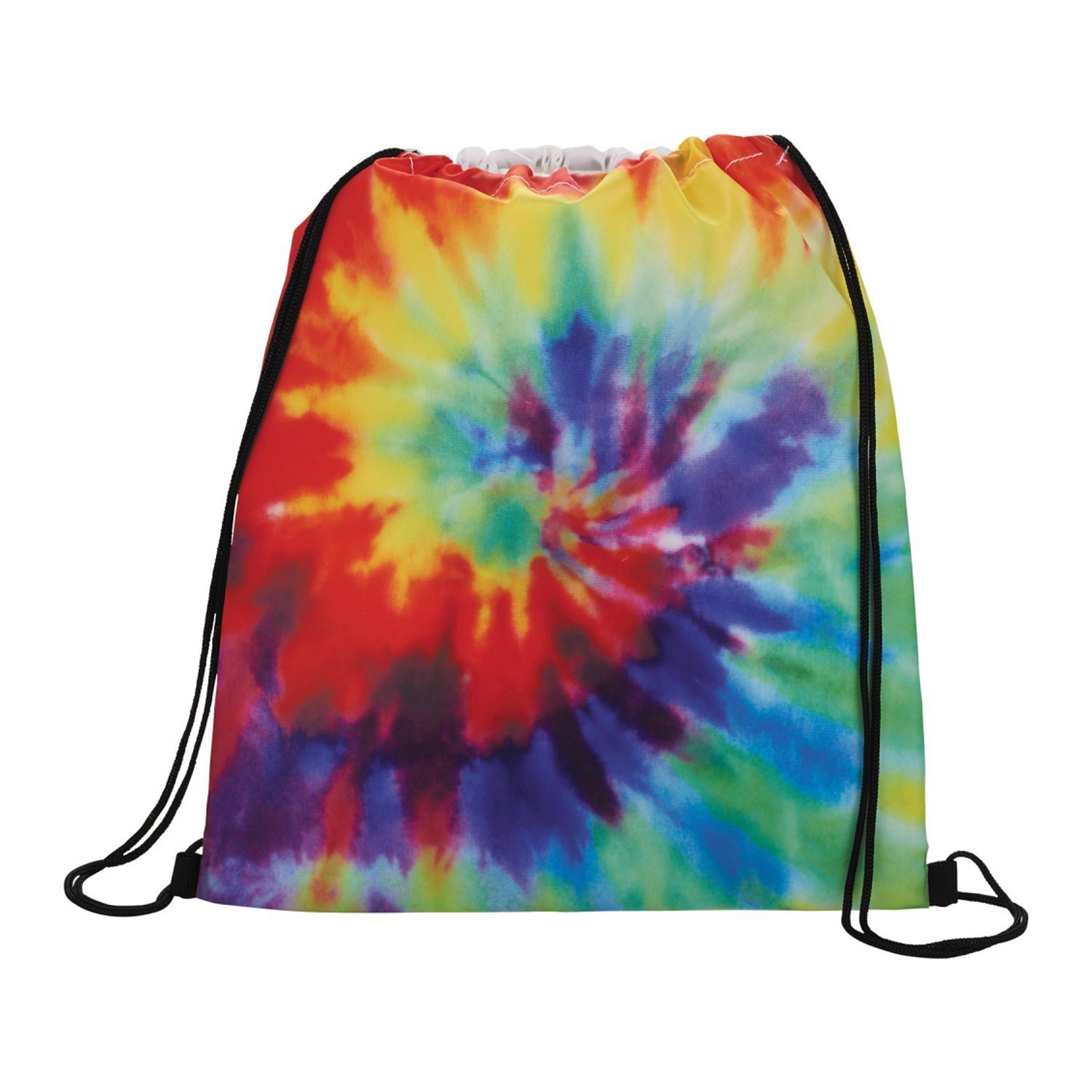 Tie Dye Drawstring Bag in Multi-colored