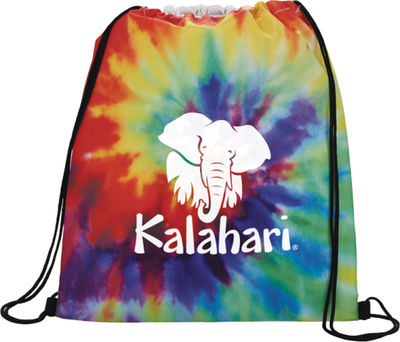 An image of a Custom Tie Dye Drawstring Bag!