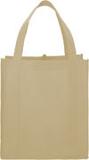 Am image of a Custom Little Juno NonWoven Grocery Tote in Natural!