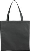 Am image of a Custom Small Zeus Non Woven Convention Tote in Black!