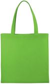 Am image of a Custom Small Zeus Non Woven Convention Tote in Lime Green!