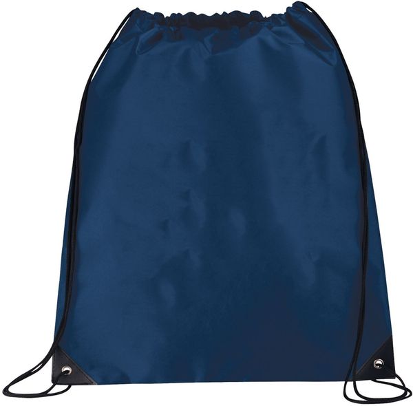 An image of a Custom Large Oriole Drawstring Bag in Navy blue!