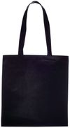 Am image of a Custom Zeus Non Woven Convention Tote in Black!