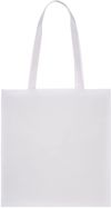 Am image of a Custom Zeus Non Woven Convention Tote in White!