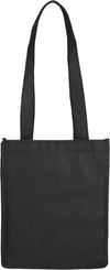 Am image of a Custom Mini Elm Non Woven Tote in Black!