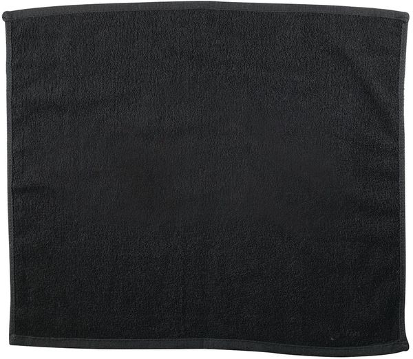 Am image of a Custom Go Go Rally Towel in Black!