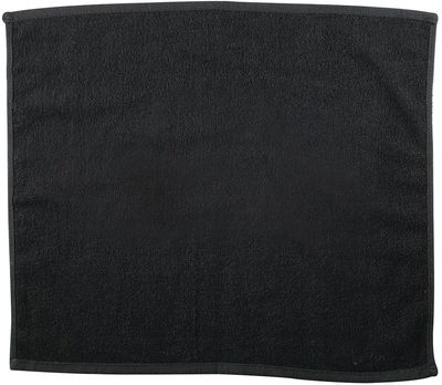 Am image of a Custom Go Go Rally Towel in Black!