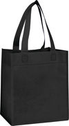 Am image of a Custom Basic Grocery Tote in Black!