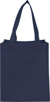 Am image of a Custom Basic Grocery Tote in Navy!