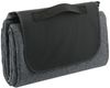 Am image of a Custom Recycled Heathered Picnic Blanket in Charcoal!