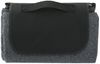 Am image of a Custom Recycled Heathered Picnic Blanket in Charcoal!