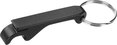 Am image of a Custom Aluminum BottleCan Opener in Black!