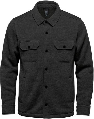 Am image of a Custom Stormtech Avalante Fleece Shirt in Black!