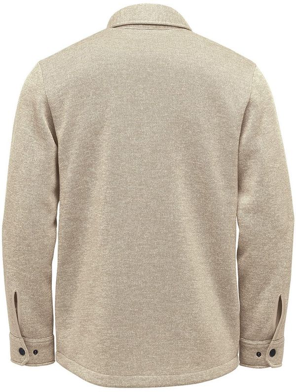 Am image of a Custom Stormtech Avalante Fleece Shirt in Oatmeal!