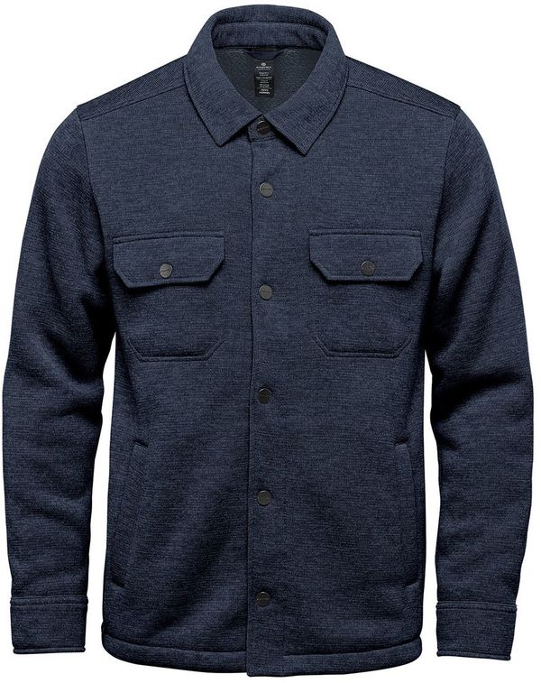 Am image of a Custom Stormtech Avalante Fleece Shirt in Navy!