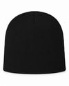 An image of a Custom Sportsman 8 Inch Knit Beanie in Black!