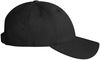 An image of a Custom Sportsman Adult Cotton Twill Cap in Black!