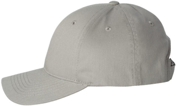 An image of a Custom Sportsman Adult Cotton Twill Cap in Grey!