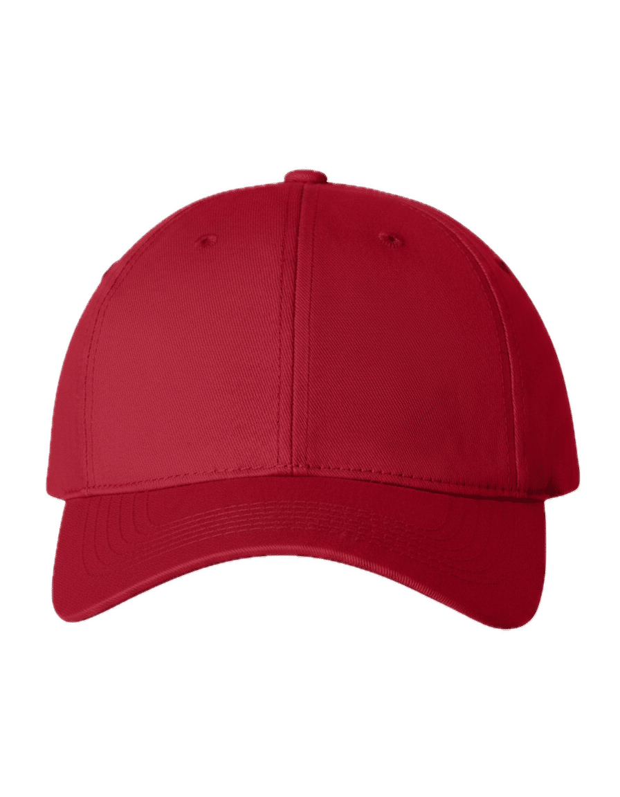 Sportsman Adult Cotton Twill Cap in Red