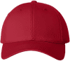 An image of a Custom Sportsman Adult Cotton Twill Cap in Red!