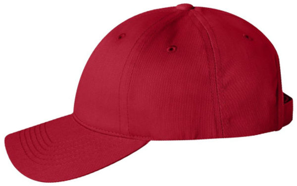 An image of a Custom Sportsman Adult Cotton Twill Cap in Red!