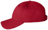 An image of a Custom Sportsman Adult Cotton Twill Cap in Red!