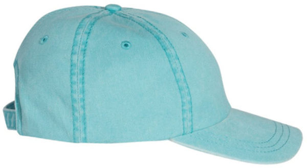 An image of a Custom Sportsman Pigment Dyed Cap in Aqua!