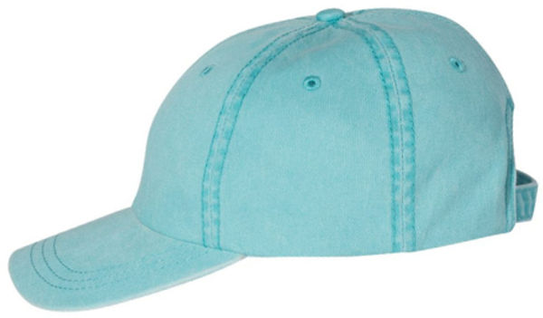 An image of a Custom Sportsman Pigment Dyed Cap in Aqua!