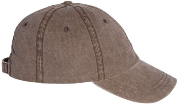 An image of a Custom Sportsman Pigment Dyed Cap in Brown!