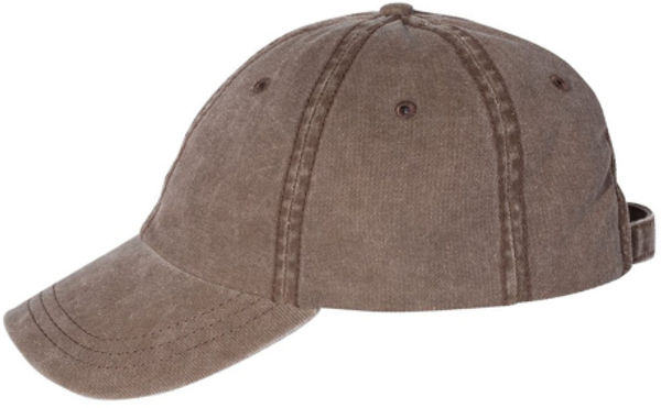 An image of a Custom Sportsman Pigment Dyed Cap in Brown!
