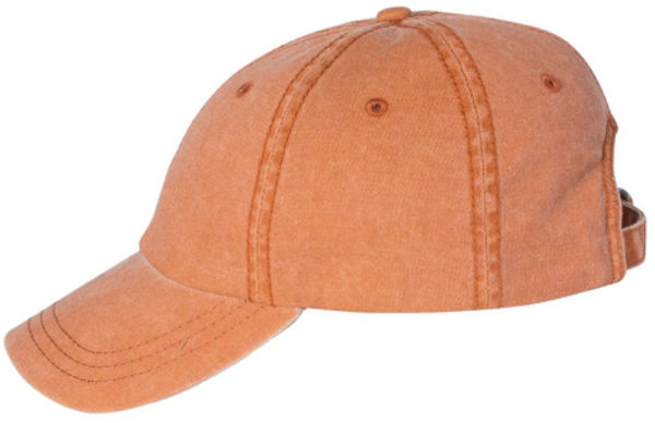 An image of a Custom Sportsman Pigment Dyed Cap in Texas Orange!