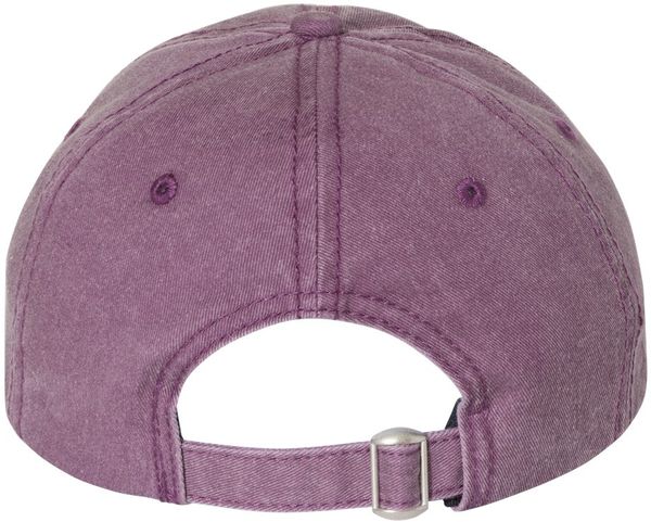 An image of a Custom Sportsman Pigment Dyed Cap in Wine!