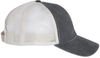 An image of a Custom Sportsman Pigment Dyed Trucker Cap in Black/Stone!