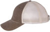 An image of a Custom Sportsman Pigment Dyed Trucker Cap in Brown/Stone!