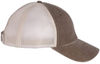 An image of a Custom Sportsman Pigment Dyed Trucker Cap in Brown/Stone!