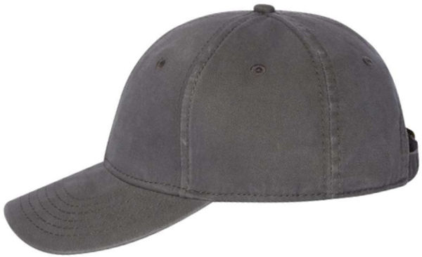 An image of a Custom Sportsman Structured Cap in Charcoal!