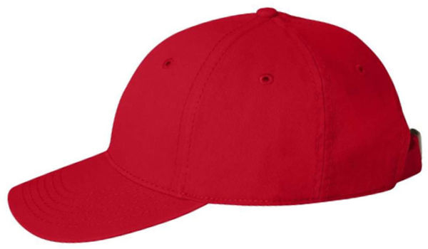 An image of a Custom Sportsman Structured Cap in Red!