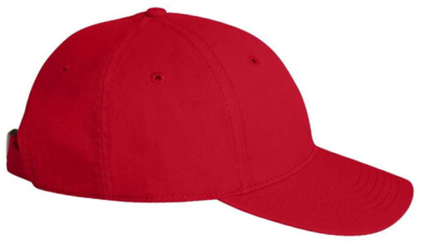 An image of a Custom Sportsman Structured Cap in Red!