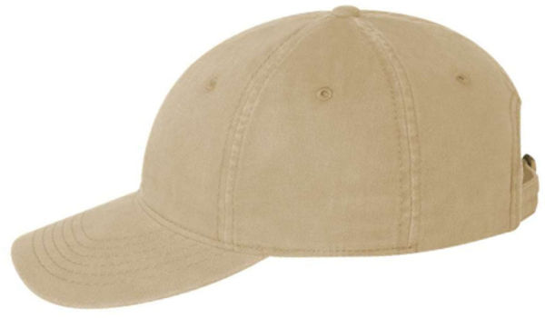 An image of a Custom Sportsman Unstructured Cap in Khaki!