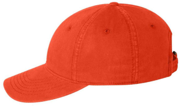 An image of a Custom Sportsman Unstructured Cap in Orange!