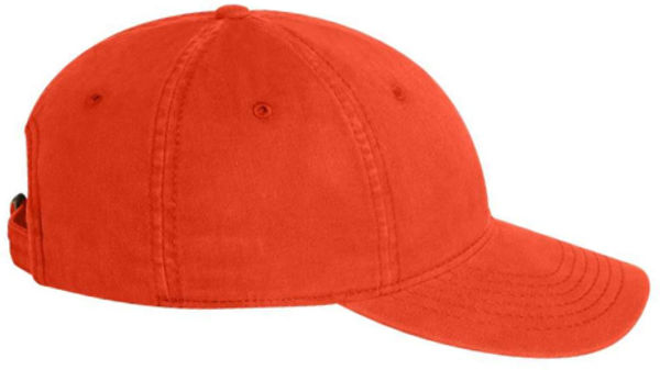 An image of a Custom Sportsman Unstructured Cap in Orange!