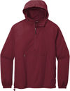 An image of a Custom SportTek Packable Anorak in Maroon!