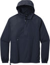 Am image of a Custom SportTek Packable Anorak in True Navy!